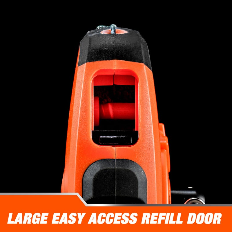 VANQUISH 2 Pieces ABS Chalk Line Reel with 4 oz Blue Chalk & 3.5 Gear Quick Retrieval Orange 4302 - Image 4